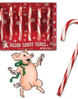 Archie McPhee Bacon Candy Canes: 6-Piece Box