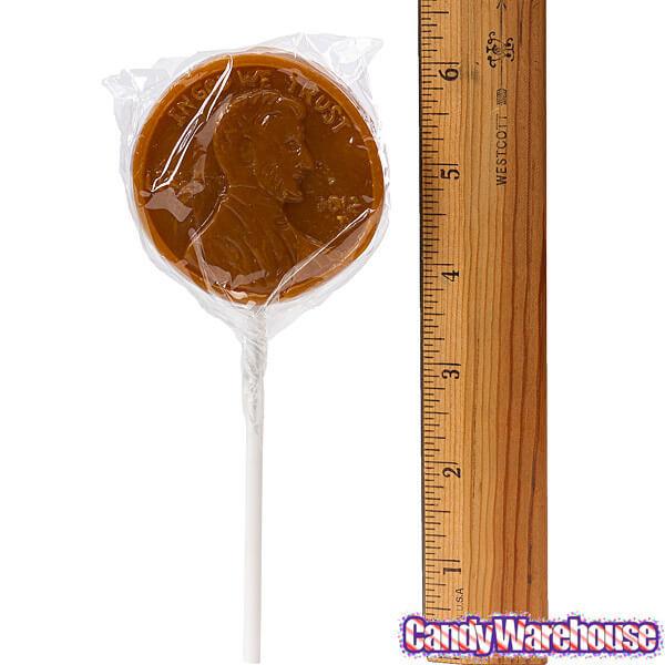 Archie McPhee Lucky Penny Lollipops: 2-Piece Set - Candy Warehouse