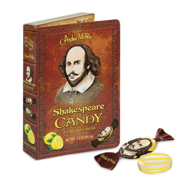 Archie McPhee Shakespeare Hard Candy Book - Candy Warehouse