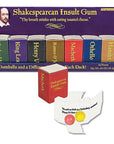 Archie McPhee Shakespearean Insult Gum Packs: 7-Piece Set