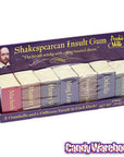 Archie McPhee Shakespearean Insult Gum Packs: 7-Piece Set