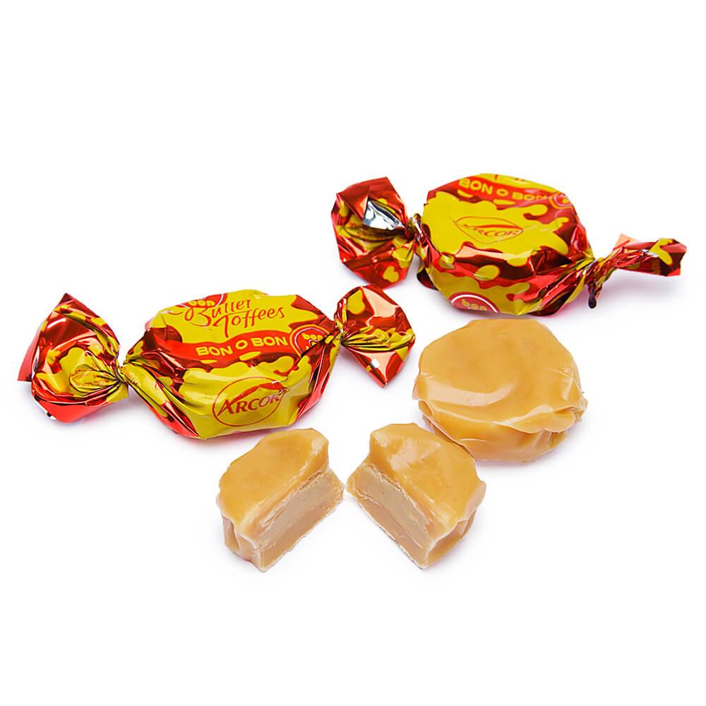 Arcor Bon o Bon Peanut Butter Filled Butter Toffees Candy: 1LB Bag - Candy Warehouse