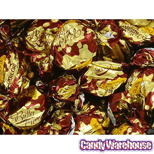 Arcor Chocolate Butter Toffee Chewy Candy: 1LB Bag - Candy Warehouse