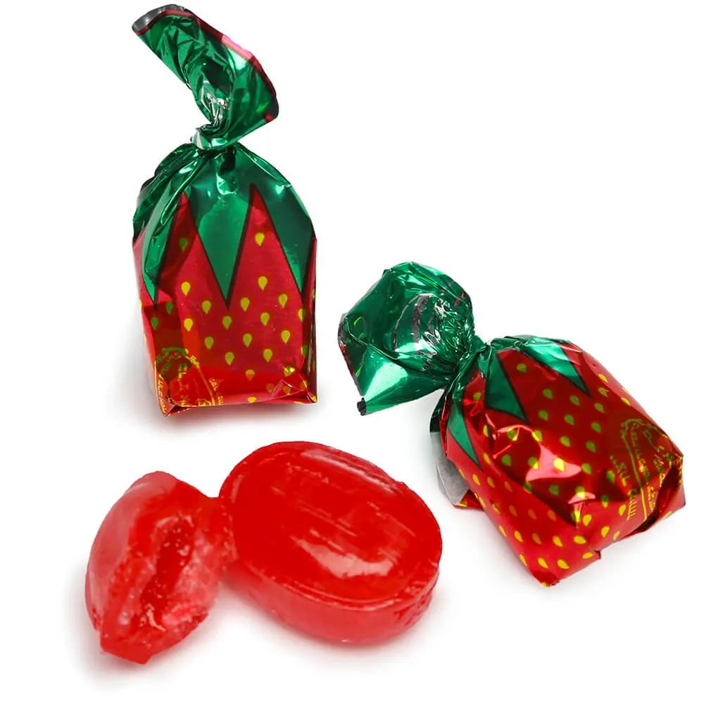 Arcor Strawberry Bon Bons Hard Candy: 1LB Bag - Candy Warehouse