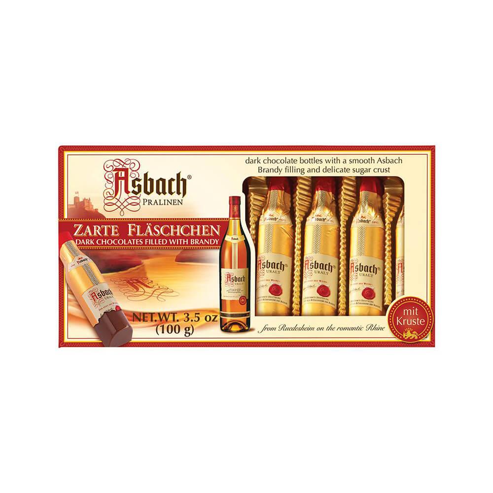 Asbach Brandy Chocolate Bottles: 8-Piece Box - Candy Warehouse