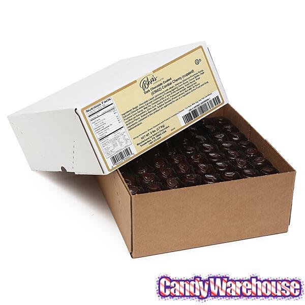 Asher&#39;s Dark Chocolate Cherry Cordials Candy: 6LB Box - Candy Warehouse