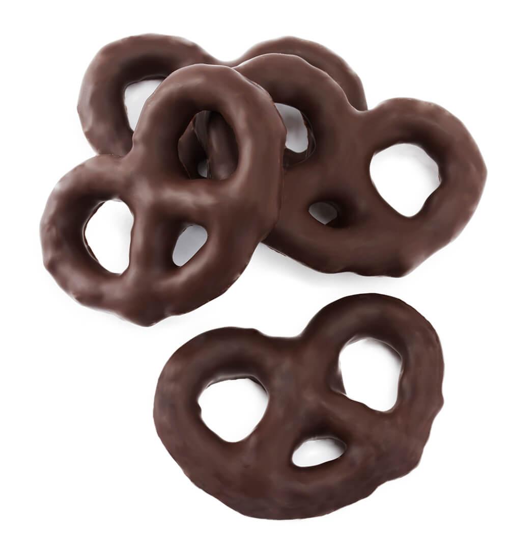 Asher&#39;s Dark Chocolate Covered Mini Pretzels: 4LB Box - Candy Warehouse