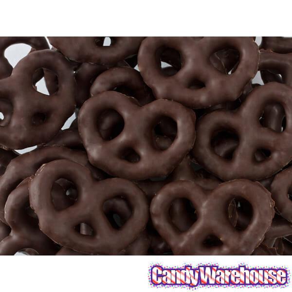 Asher&#39;s Dark Chocolate Covered Mini Pretzels: 4LB Box - Candy Warehouse