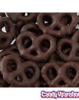 Asher's Dark Chocolate Covered Mini Pretzels: 4LB Box - Candy Warehouse