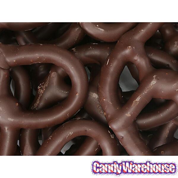 Asher&#39;s Dark Chocolate Covered Pretzels: 6LB Box - Candy Warehouse