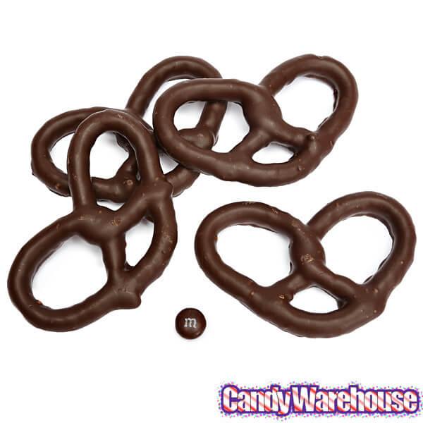 Asher&#39;s Dark Chocolate Covered Pretzels: 6LB Box - Candy Warehouse