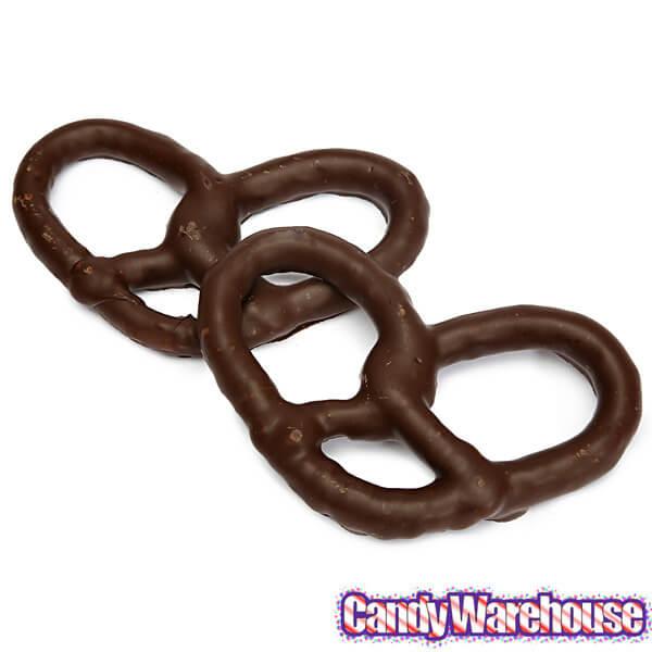 Asher&#39;s Dark Chocolate Covered Pretzels: 6LB Box - Candy Warehouse