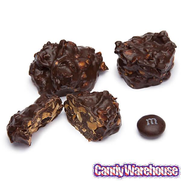 Asher's Dark Chocolate Peanut Clusters Candy: 5LB Box - Candy Warehouse