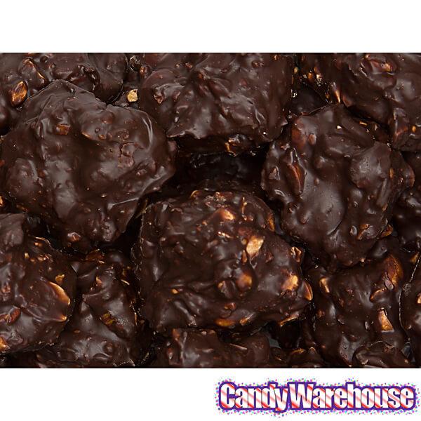 Asher's Dark Chocolate Peanut Clusters Candy: 5LB Box - Candy Warehouse