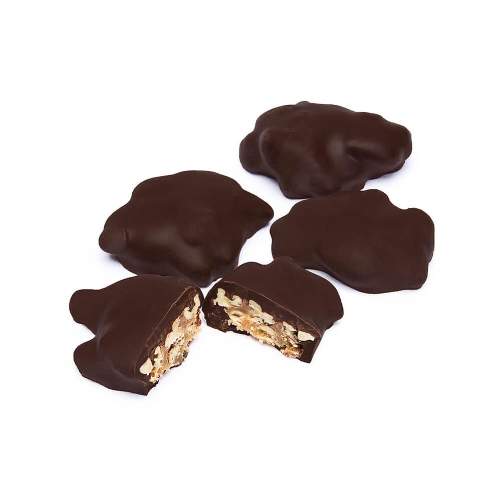 Asher's Dark Chocolate Pecan Caramel Patties: 5LB Box – Candy Warehouse