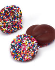 Asher's Deluxe Milk Chocolate Drops with Rainbow Nonpareils: 8LB Box