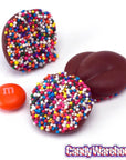 Asher's Deluxe Milk Chocolate Drops with Rainbow Nonpareils: 8LB Box