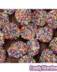 Asher's Deluxe Milk Chocolate Drops with Rainbow Nonpareils: 8LB Box