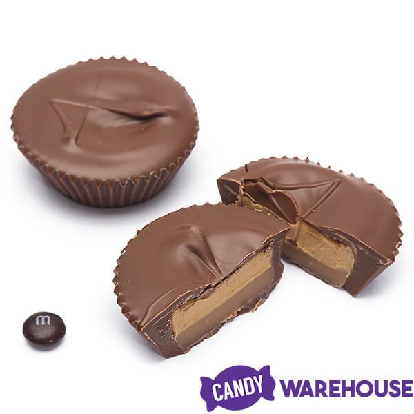 Asher's Giant Chocolate Peanut Butter Caramel Cups: 24-Piece Box - Candy Warehouse