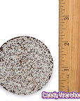 Asher's Giant Dark Chocolate Nonpareils Discs - White: 64-Piece Box - Candy Warehouse