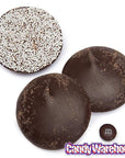 Asher's Giant Dark Chocolate Nonpareils Discs - White: 64-Piece Box - Candy Warehouse