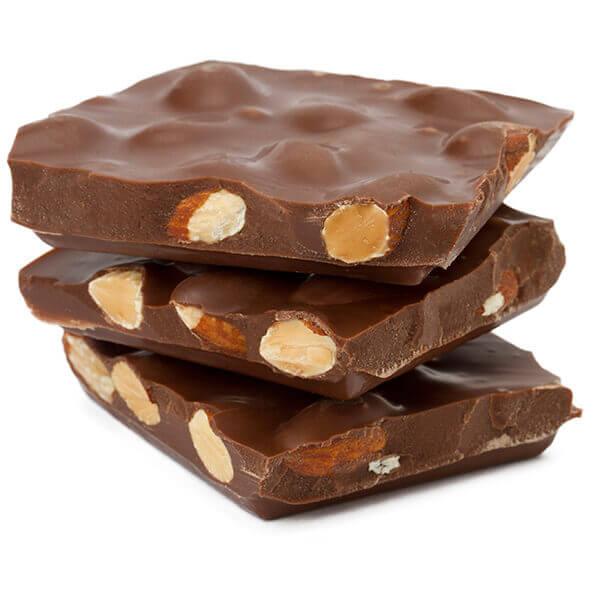 Asher&#39;s Milk Chocolate Almond Bark: 6LB Box - Candy Warehouse