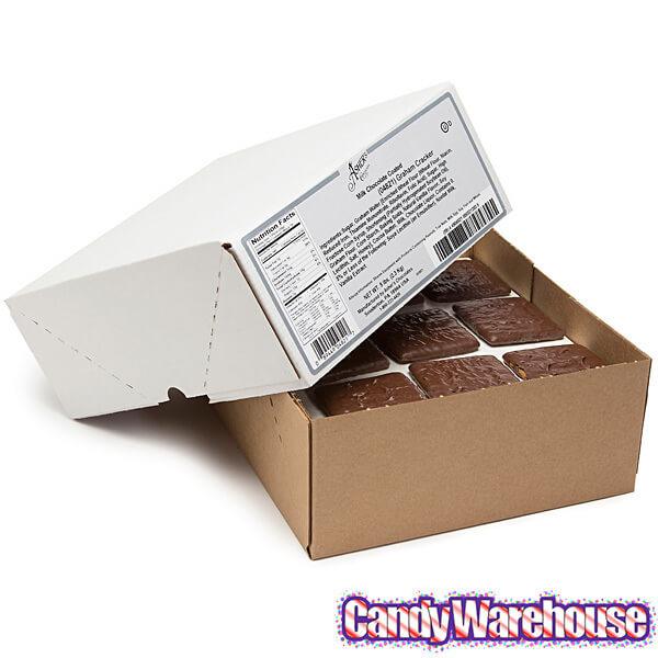 Asher&#39;s Milk Chocolate Covered Graham Crackers: 5LB Box - Candy Warehouse