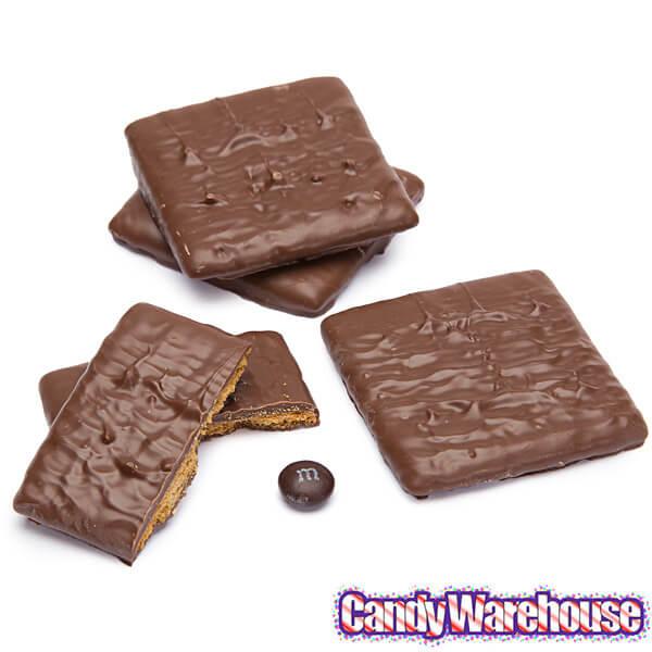 Asher&#39;s Milk Chocolate Covered Graham Crackers: 5LB Box - Candy Warehouse