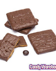 Asher's Milk Chocolate Covered Graham Crackers: 5LB Box - Candy Warehouse