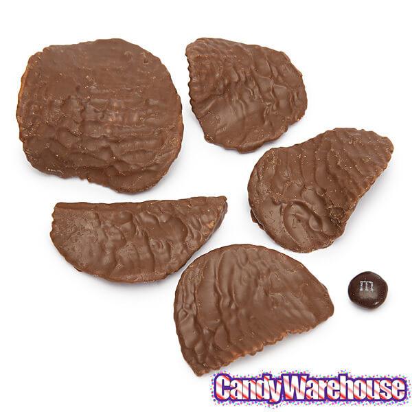 Asher's Milk Chocolate Covered Potato Chips: 3LB Box - Candy Warehouse