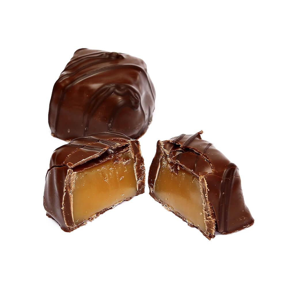 Asher&#39;s Milk Chocolate Covered Vanilla Caramels: 6LB Box - Candy Warehouse