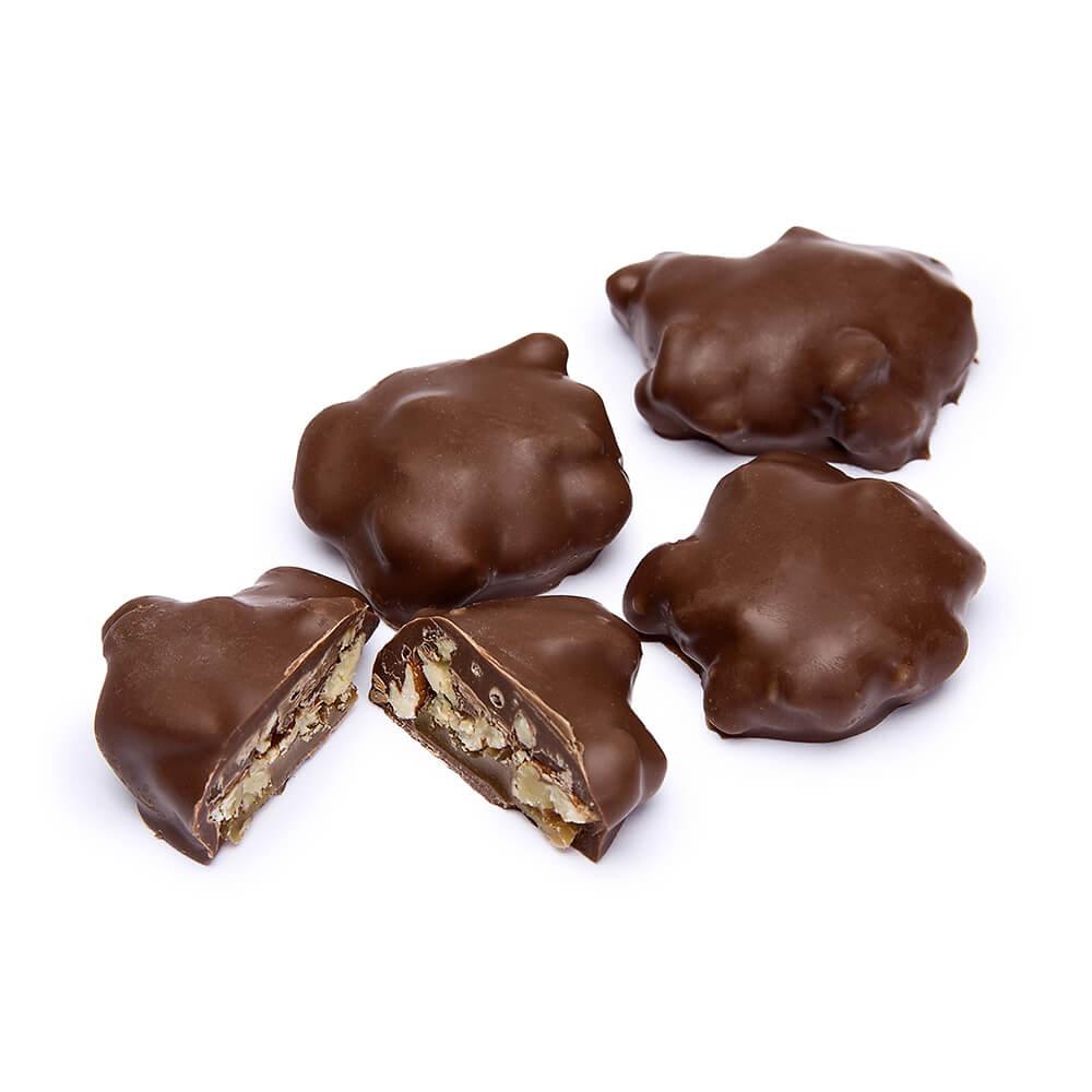 Asher's Milk Chocolate Pecan Caramel Patties: 5LB Box - Candy Warehouse