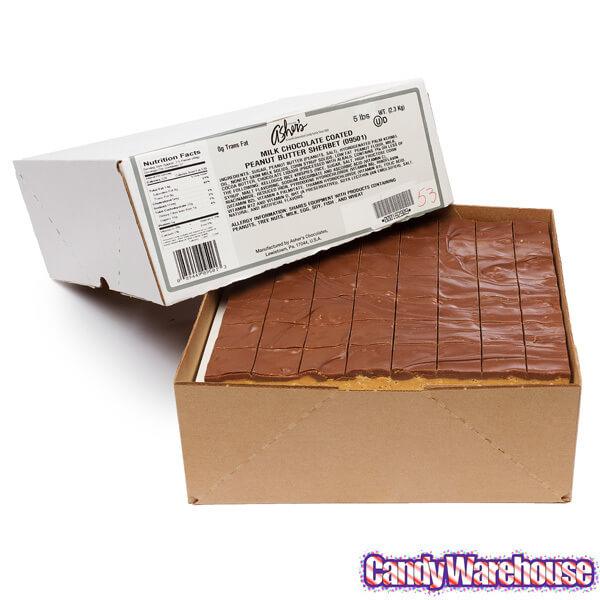 Asher's Peanut Butter Sherbet Chocolates: 5LB Box - Candy Warehouse