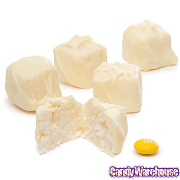 Asher&#39;s White Chocolate Coconut Bon Bons: 6LB Box - Candy Warehouse