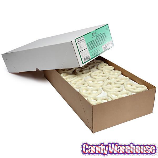 Asher's White Chocolate Covered Pretzels: 6LB Box - Candy Warehouse