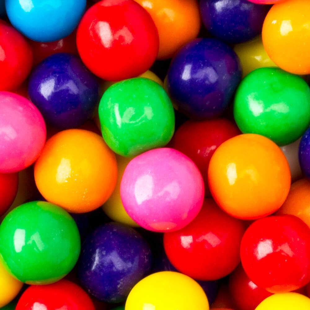 Assorted Colors 1-Inch Gumballs: 2LB Bag | Candy Warehouse