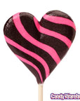 Assorted Crazy Hearts Lollipops: 12-Piece Box