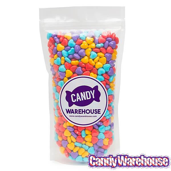 Assorted Pastels Candy Hearts: 2LB Bag - Candy Warehouse