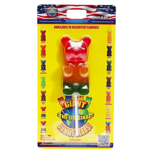 Giant Gummy Bear  on a Stick-Bubblegum