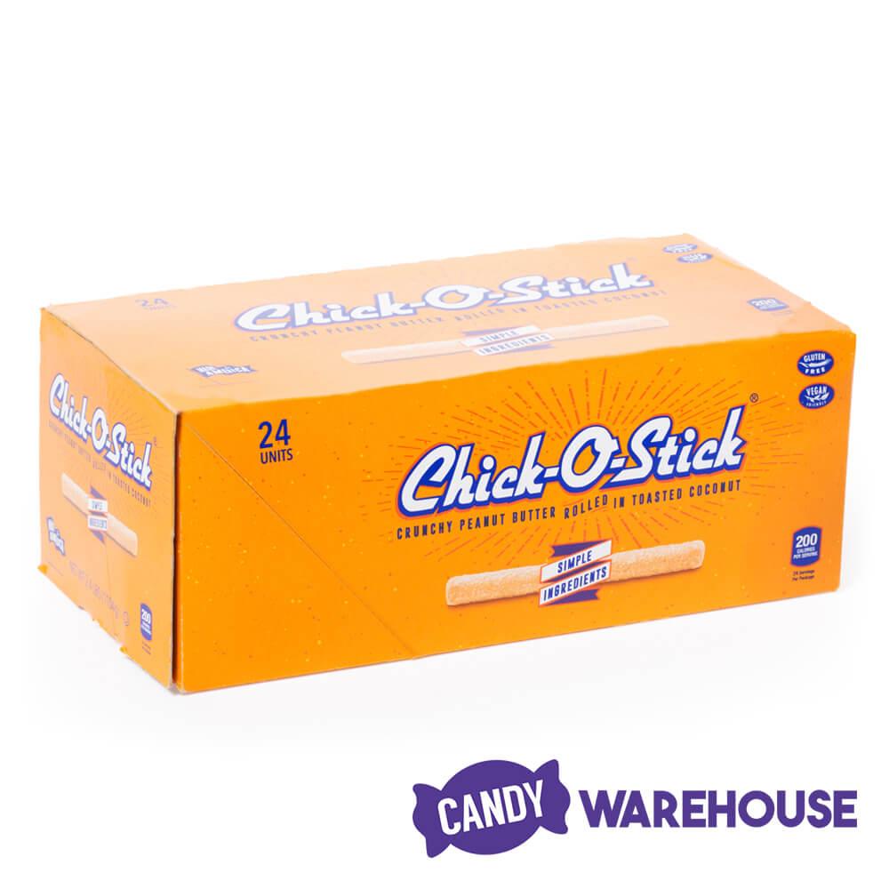 Atkinson Chick-O-Sticks Candy Bars: 24-Piece Box - Candy Warehouse