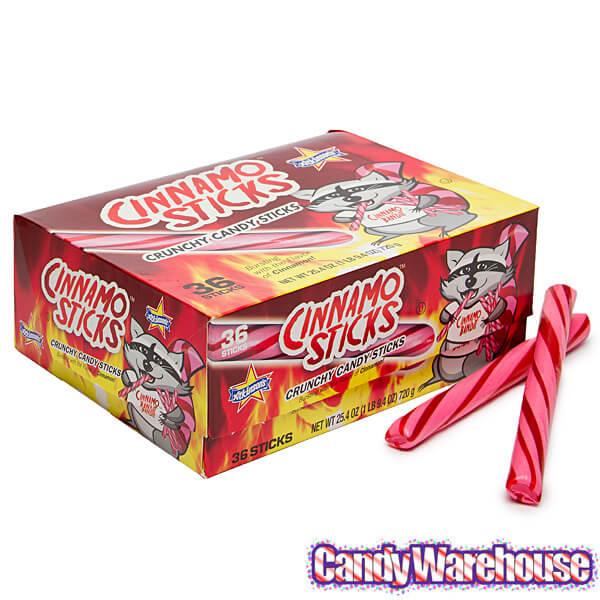 Atkinson Cinnamo Sticks Hard Candy: 36-Piece Box - Candy Warehouse