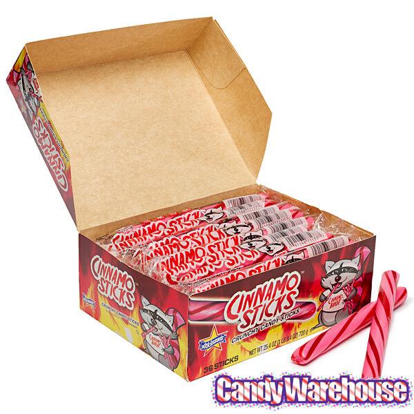 Atkinson Cinnamo Sticks Hard Candy: 36-Piece Box - Candy Warehouse