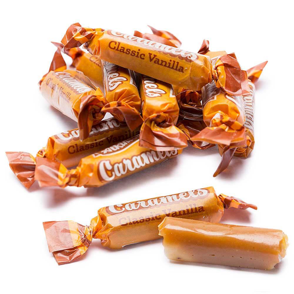 Atkinson Classic Vanilla Caramels: 10-Ounce Bag - Candy Warehouse