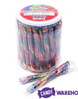 Atkinson Jumbo Rainbow Sticks Hard Candy: 52-Piece Jar - Candy Warehouse