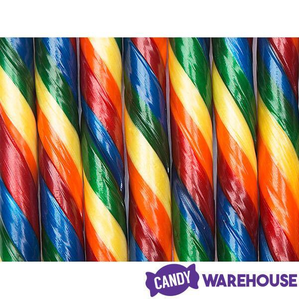 Atkinson Jumbo Rainbow Sticks Hard Candy: 52-Piece Jar - Candy Warehouse