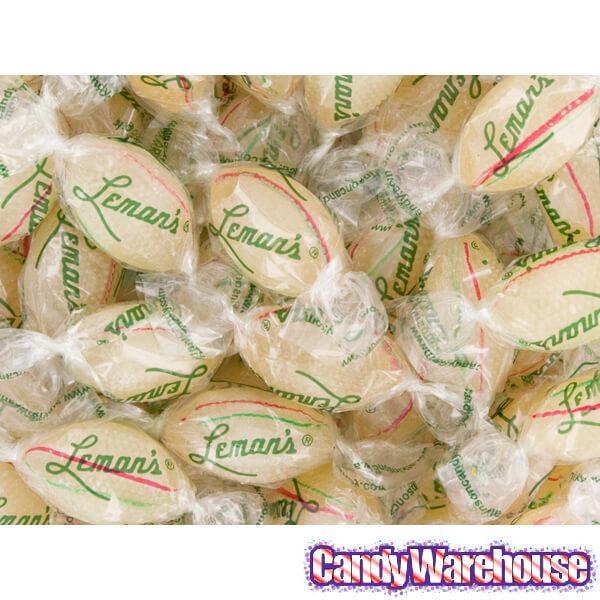 Atkinson Leman&#39;s Mint Footballs Hard Candy: 5LB Bag - Candy Warehouse