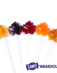 Autumn Maple Tree Leaves Hard Candy Lollipops: 12-Piece Bag