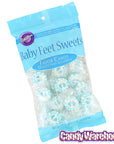 Baby Feet Favor Cut Rock Candy - Blue: 40-Piece Pack