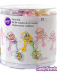 Baby Rattles Plastic Favor Kits: 20-Piece Tub