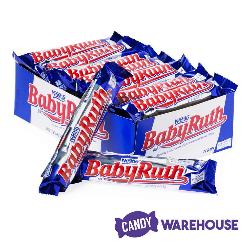 Baby Ruth Candy Bars: 24-Piece Box - Candy Warehouse